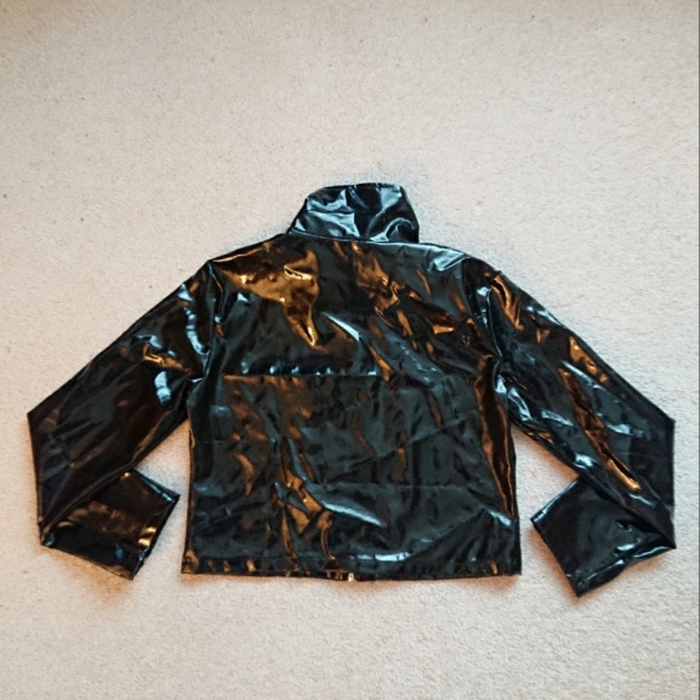 UNIF Cropped Vinyl Jacket - Picture 5 of 7